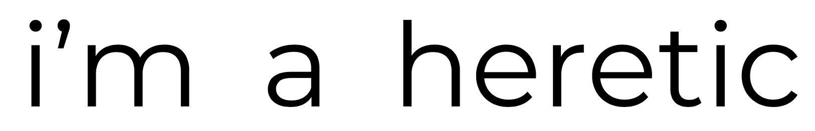 I'm A Heretic Logo